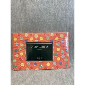 Laura Ashley Vintage Dotty Poppy Bed Standard Pillow Sham 20x26 New in‎ Package
